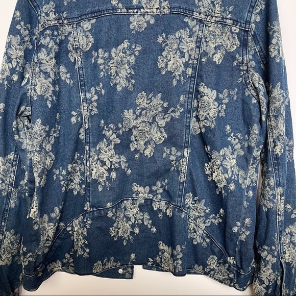 Women’s Jean Jacket Floral M - Picture 9 of 9